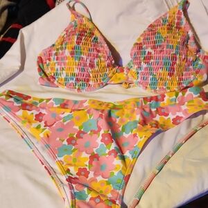 Colorful Floral Bikini Set